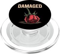 Rosa dañada - Vintage Sad Feeling Broken Heart Flower PopSockets PopGrip para MagSafe