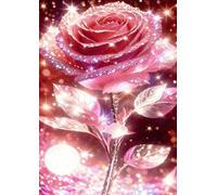 Rosa de Cristal Rosa - Puzle de 120 Piezas - Rompecabezas DIY Pintura, Entretenimiento Creativo, para Adultos Mayores de 14 años Decoración del Hogar