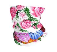 Rosa de flor de acordeón de acuarela, Braga de cuello con protección solar, bandana para correr, andar en bicicleta, pescar y practicar deportes al aire libre.