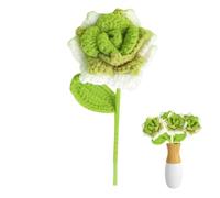 Rosa de Ganchillo | Colorida Rosa Artificial para el día de San Valentín | Flor de imitación para Tejer a Ganchillo para Boda, día de San Valentín para Mujer