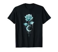 Rosa de goteo mágica mística hermosa rosa minimalista Camiseta