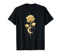 Rosa de goteo mágica mística hermosa rosa minimalista Camiseta