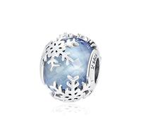 Rosa de otoño Corazones radiantes Rosados Cristal y circonita Transparente Cuentas de Plata 925 Piedra Natal Oro Rosa para Adaptarse
