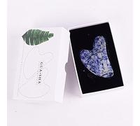 Rosa de rosa Sodalito Rodillo facial Gua Sha Set Piedra Natural-Juego de herramientas de GUASHA