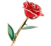 Rosa de San Valentín, 24 quilates, conserva la naturalidad de las rosas para siempre, diseño perfectamente realista, regalo ideal para tu amor