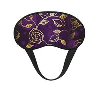 Rosa dorada y púrpura, Cubiertas oculares completas, antifaces para dormir que bloquean la luz, orejeras opacas para dormir