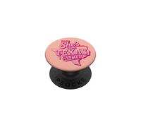Rosa Ella es de Texas I Can Tell Retro PopSockets PopGrip Adhesivo