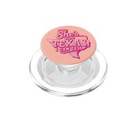 Rosa Ella es de Texas I Can Tell Retro PopSockets PopGrip para MagSafe