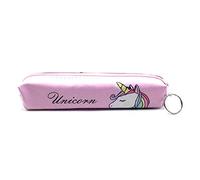 Rosa - estuche - portalápices - rotuladores - bolígrafos - escuela - oficina - bolsa de cosméticos - pastel - color - unicornio - niños - mujer - kawaii