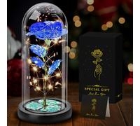 Rosa Eterna Azul,Regalos Originales para Mujer, Ella, Mamá, Abuela, Esposa | Rosas Galaxia Regalos Cumpleaños,San Valentin, Navidad,Sant Jordi para Mujer, Hermana, Cuñada, Mejor Amiga, Suegra y Amiga
