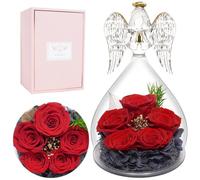 Rosa Eterna Regalo Madre, Flores Preservadas Regalos Originales para Mujer, Rosa Preservada Angel Regalo San Valentin Aniversario Pareja, Flower Regalos San Valentin Mujer Mama Abuela Dia de la Madre