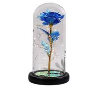 Rosa Eterna, Rosa Artificial Eterna, Adornos De Noche Con Rosas, Rosa Luminosa Creativa De Vidrio, Rosa De Navidad Arco Romántico Para Mujer, Esposa