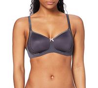 Rosa Faia Sujetador de Camiseta sin Alambre Fleur inalámbrico, Opaco, Gris (Anthracite 408), 100D para Mujer