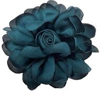 Rosa flor Broche grande, Pines de solapa flor, Broches Pin clásico para boda fiesta baile banquete para mujeres vestido traje ropa accesorios joyería (Verde oscuro 2)
