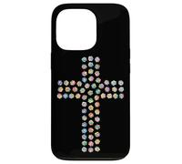 Rosa Flor Divina Fe Religiosa Cruz Cristiana Cristo Carcasa para iPhone 13 Pro