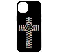 Rosa Flor Divina Fe Religiosa Cruz Cristiana Cristo Carcasa para iPhone 14 Plus