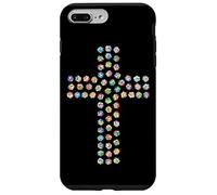 Rosa Flor Divina Fe Religiosa Cruz Cristiana Cristo Carcasa para iPhone 7 Plus/8 Plus