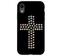 Rosa Flor Divina Fe Religiosa Cruz Cristiana Cristo Carcasa para iPhone XR
