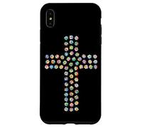 Rosa Flor Divina Fe Religiosa Cruz Cristiana Cristo Carcasa para iPhone XS Max