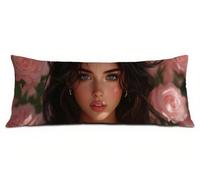 Rosa Fundas Almohada 40x120 cm Funda de Almohada Chica Cojines Cama Terciopelo Suave Mejorar la Calidad del Sueño, con Cremallera Invisible Funda de Cojín, Decoración del Hogar para Sofá Cama R-5140