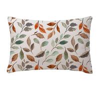 Rosa Fundas Cojines 70x90 cm Hojas Fundas Cojines Decorativos Rectangulares Cushions Lino pillow Funda de Almohada Sofa Cojín Lumbar para Garden Terraza Primavera Verano Otoño Decorativos L-1054