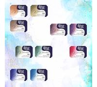 Rosa Gallery Juego de acuarelas granuladas, 2,5 ml, 10 cuencos