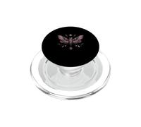 Rosa Gótico Death's-Head Polilla Celestial Botánico Illustrati PopSockets PopGrip para MagSafe
