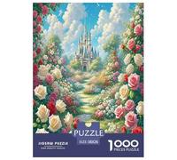 Rosa Hermosa 1000 Piezas Flor Puzzles para Adultos Juego De Rompecabezas Decoración Educational Game Cumpleaños Relajación Y Sabiduría 38x26cm/1000pcs