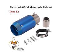 (Rosa)high quality Universal Motorcycle Mini Exhaust Sound Damper Modified Escape Db Killer 51mm Fr