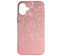 Rosa Lujo Glam Chic Dorado Ombre Degradado Carcasa para iPhone 16 Plus