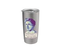 Rosa Luxemburg Retrato y Cita Vaso térmico de acero inoxidable de doble pared