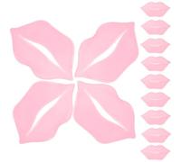 Rosa Mascarilla Labial 30 Piezas de Colágeno y PVC para Invierno | Hidratante para Labios Secos, Uso Nocturno en Casa, Acabado Liso y Portátil para Mujeres