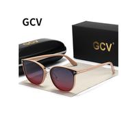 (ROSA MORADO-Polarizado) 2021 GCV Gafas de sol polarizadas para dama, estilo ojo de gato, gafas de sol de moda,