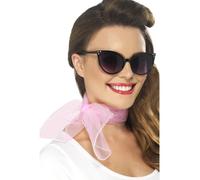 Rosa Mujer 1950s Cuello Bufanda Mujer Accesorio para Disfraz