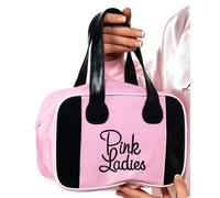 Rosa Mujer Bolso de Bolos Grease Película con Licencia Accesorio Disfraz