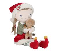 Rosa Muñeca Blandita Navidad - Muñeca navideña con galleta de jengibre - Little Dutch - Regalo suave desde 12 meses