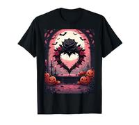 Rosa Negra, corazón de púas y murciélagos Camiseta