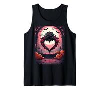Rosa Negra, corazón de púas y murciélagos Camiseta sin Mangas