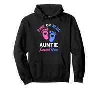 Rosa o Azul Auntie Loves You Sudadera con Capucha