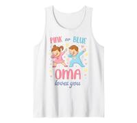 Rosa o Azul Grandma Loves You Baby Camiseta sin Mangas