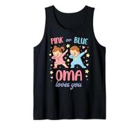 Rosa o Azul Grandma Loves You Baby Camiseta sin Mangas