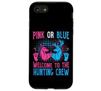 Rosa o azul Welcome To The Hunting Crew Pregnancy Reveal Carcasa para iPhone SE (2020) / 7 / 8