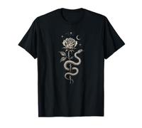 Rosa oculta, serpiente, ocultismo místico, brujería, rosa gótica Camiseta