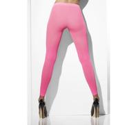 Rosa Opaco Leggings sin Pies 80s Accesorio de Disfraz Neón