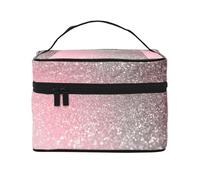 Rosa Oro Rosa Brillo, Bolsa de Maquillaje Bolsa de cosméticos Bolsa de Aseo de Viaje portátil Estuche para lápices