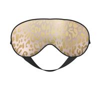 Rosa Oro rosa Metálico Acero Leopardo Piel de animal, Cubreojos completos Antifaz bloqueador de luz Antifaz para dormir Antifaz suave con los ojos vendados Noche