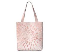Rosa Oro Rosa Rubor Trazos Dorados Rayas Brillo，Bolsas de supermercado reutilizables, bolsas de compras, bolsas de lona de gran capacidad, bolso de hombro