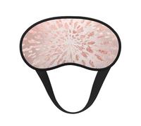 Rosa, oro rosa, rubor, trazos dorados, rayas, brillo, Cubiertas oculares completas, antifaces para dormir que bloquean la luz, orejeras opacas para dormir