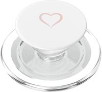 Rosa pálida/Rosa Claro Dibujado a Mano Corazón Love Boho PopSockets PopGrip para MagSafe