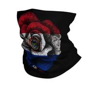 Rosa Paraguay Bandera Paraguaya Mujer Hombre Bufanda Tubular Transpirable Calentador De Cuello Multifuncional Braga De Cuello para Senderismo Ciclismo Moto Correr